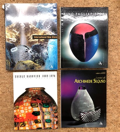 VETRI D'AUTORE (SEGUSO, BAROVIER, TAGLIAPIETRA, AUTORI VARI) - Lotto unico di 4 cataloghi