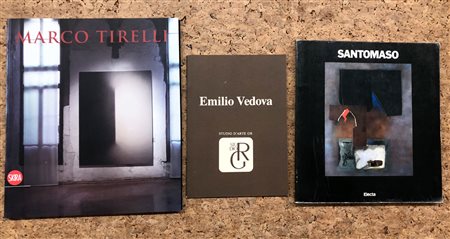 ARTISTI ITALIANI DEL DOPOGUERRA (SANTOMASO, VEDOVA, TIRELLI) - Lotto unico di 3 cataloghi