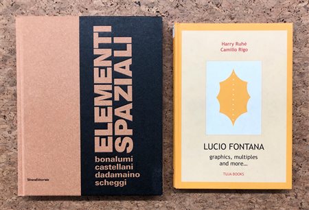 ARTE ITALIANA DEL DOPOGUERRA (FONTANA, BONALUMI - CASTELLANI - DADAMAINO - SCHEGGI) - Lotto unico di 2 cataloghi