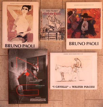 ARTISTI FIGURATIVI ITALIANI (ARNOLDI, PAOLI, TAMBURI, PIACESI) Lotto unico di...