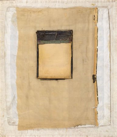 MIRCO MARCHELLI Titoli numero 6 1997 tecnica mista su tavola cm 92 x 78...