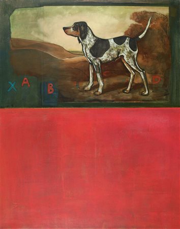 JOHN VAN'T SLOT Senza titolo 2003 olio su tela cm 150 x 120 firmato e datato...