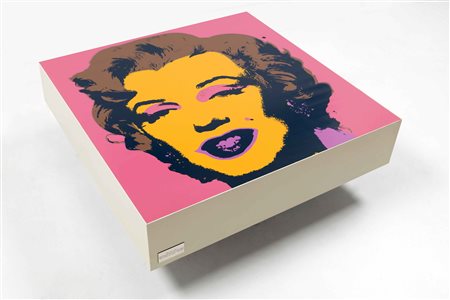 ANDY WARHOL Marilyn Table basse "Andy Warhol" cm 92 x 92 x 34 serigrafia...