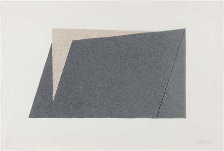 GIUSEPPE UNCINI Senza titolo 1987 feltro su cartone cm 38 x 56 firmato e...