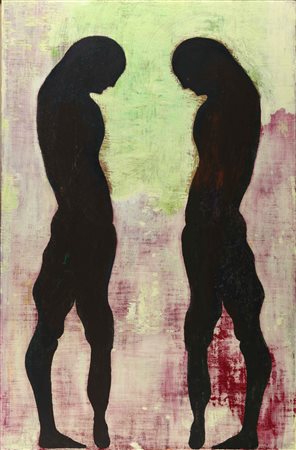 GIUSEPPE GALLO Ponentino 1990 - 1997 olio su tela cm 173 x 113 firmato,...