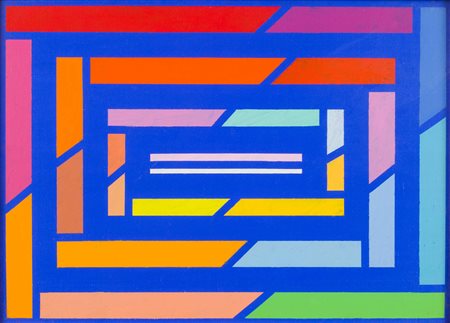 PIERO DORAZIO Knossos I 2001 olio su tela cm 25 x 35 firmato datato e...