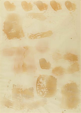 JIRI GEORG DOKOUPILL Senza titolo 1989 tecnica mista su carta cm 104 x 74...