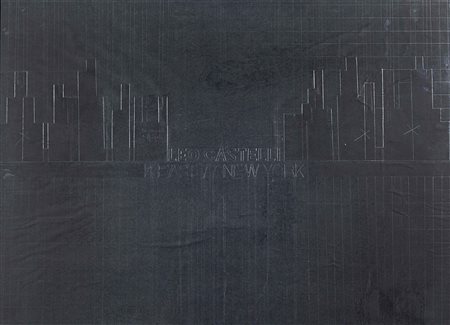 FABIO MAURI Leo Castelli 1975 tecnica mista su carta cm 50 x 70 firmata,...