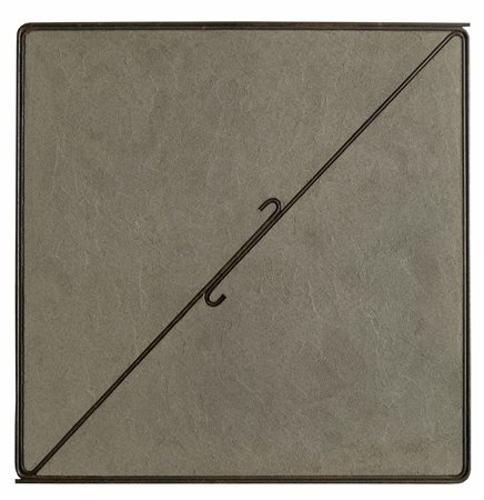 GIUSEPPE UNCINI Ferrocemento 1963 cemento, ferro, lanavetro cm 63 x 62...
