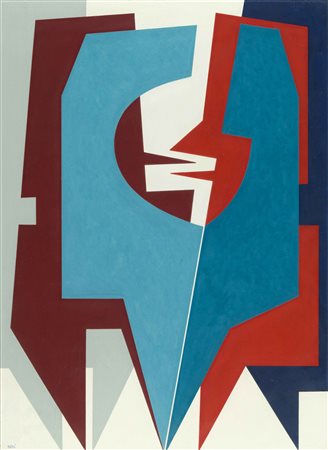 GUALTIERO NATIVI Senza titolo 1991 olio su tela cm 72 x 53 firmato in basso a...