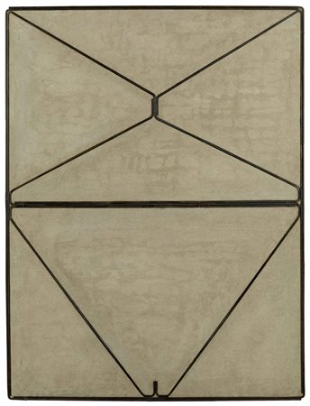 GIUSEPPE UNCINI Ferrocemento n° 9 1963 cemento, ferro, lanavetro cm 130 x 110...