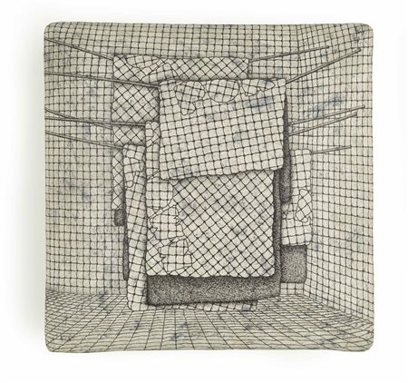 PERINO E VELE Senza titolo 2006 pastello su cartapesta cm 41 x 41 x 14...