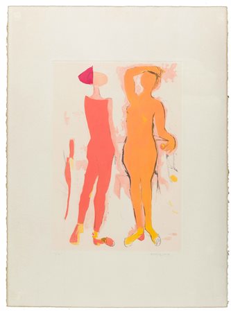 MARINO MARINI Senza titolo acquaforte acquatinta cm.76x56 esemplare 1/75...