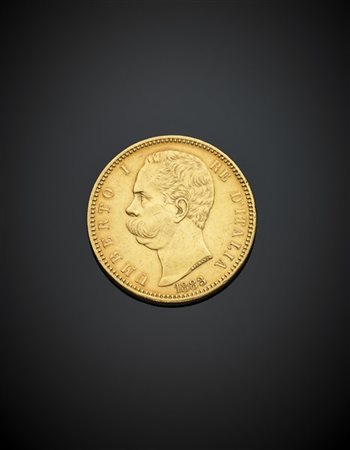 REGNO D'ITALIA
Umberto I (1878-1900)
100 lire 1983 oro. Gig. 3. BB+ colpetti ai