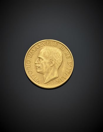 REGNO D'ITALIA
Vittorio Emanuele III (1900-1946)
"Fascione" 1923 oro. BB.