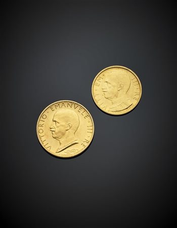 REGNO D'ITALIA
"Coppiola ridotta" 1931 oro. Gig. 9. mediamente SPL.