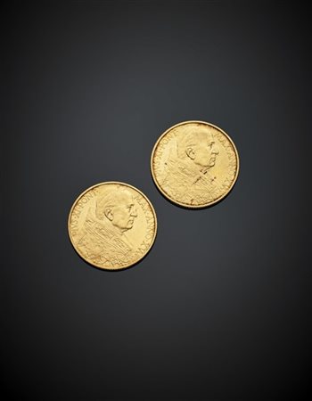 VATICANO
100 lire 1936 oro zecca di Roma. Gig. 8. mediamente SPL.