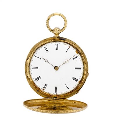 LEBET ET FILS
Orologio da tasca in oro 18K, savonnette
Epoca prima metà secolo