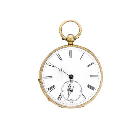 CONNONILBOM GENEVE
Orologio da tasca in oro 18K
Epoca inizio secolo XIX
Cassa f