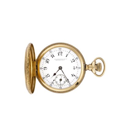 J.E. CALDWELL & CO
Orologio da tasca in oro 14K, savonnette
Epoca fine secolo X