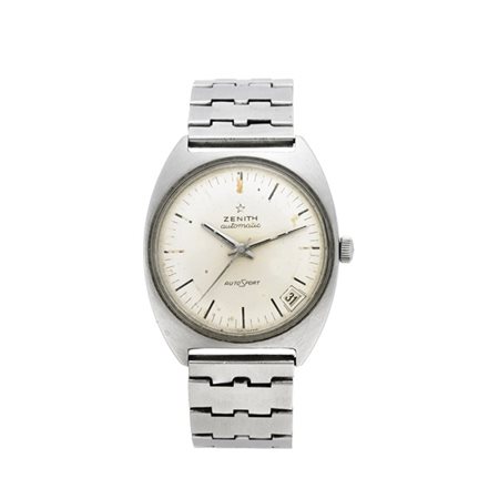 ZENITH
Orologio da polso da uomo in acciaio
Anni '70
Quadrante, movimento e cas