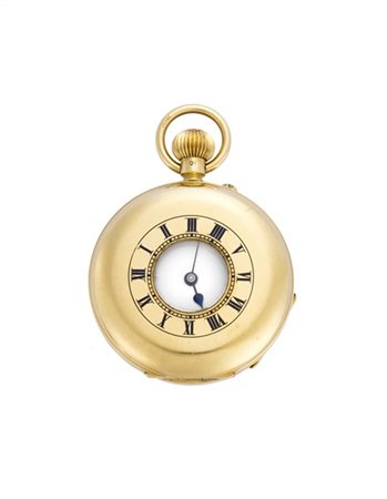 SIR JOHN BENNETT LTD, LONDON 
Orologio da tasca in oro 18K, demi-savonnette
Epo