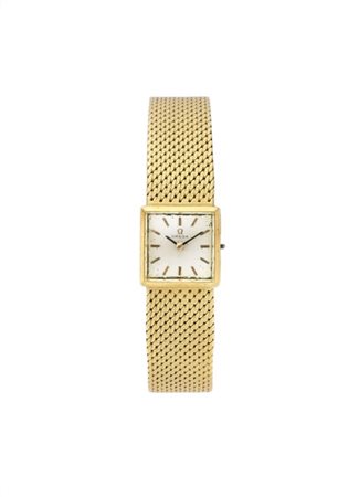 OMEGA
Orologio da polso da donna in oro 18K con bracciale integrato
Anni '30
Qu