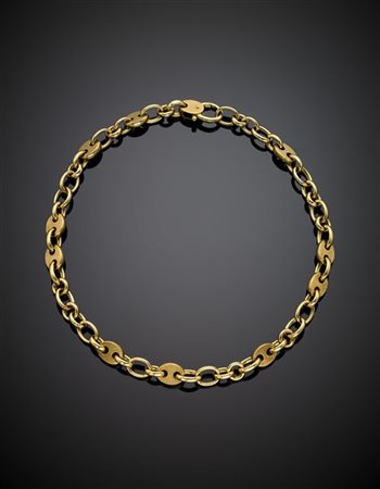 *POMELLATO 
Collier a catena in oro giallo, g 124 circa, lungh. cm 44 circa. Fi