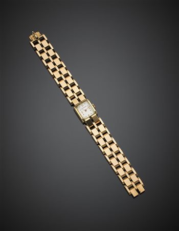 LONGINES
Orologio da polso da donna in oro rosso con bracciale, g 68 circa, lun
