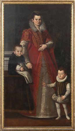 Ritratto di gentildonna (Maria di Cosimo Tornabuoni?) con i due figli