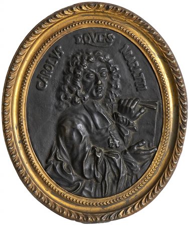 Placca con ritratto di Carlo Maratti