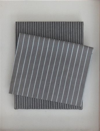 Franco Betteghella SENZA TITOLO tela piegata, cm 38x28 firma al retro