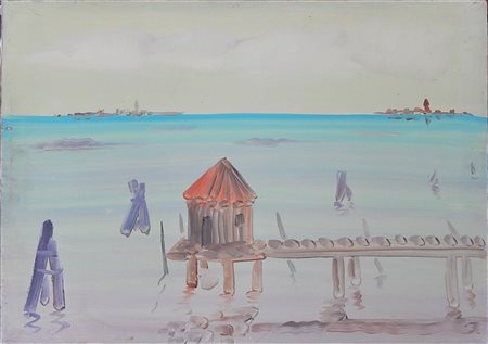 Anonimo SENZA TITOLO olio su tela, cm 50x70 L'opera presenta piccoli difetti...