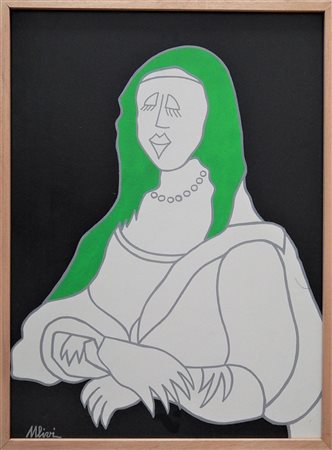 Ulivi SENZA TITOLO olio su tavola, cm 80x60 firma