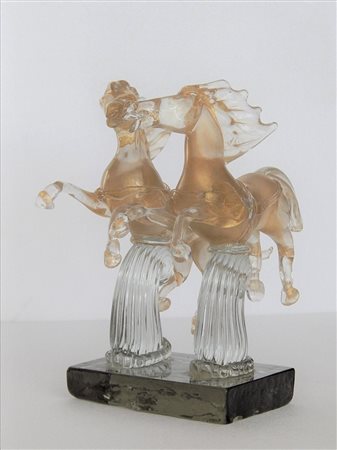 Ermann Nason SENZA TITOLO scultura in vetro di Murano, cm 31x16x27 firma
