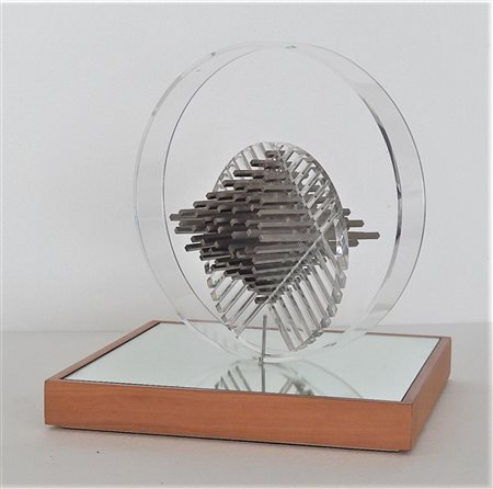 Vincenzo Missanelli PROGRESSIONE DINAMICA scultura, cm 30x30x30 esemplare...