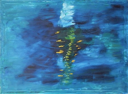 Ignoto SENZA TITOLO olio su tela, cm 60x80 firma