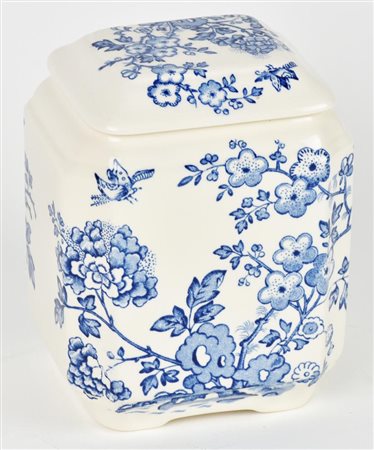 SCATOLA DA THE, DI FORMA RETTANGOLARE E CON COPERCHIO, MANIFATTURA INGLESE...