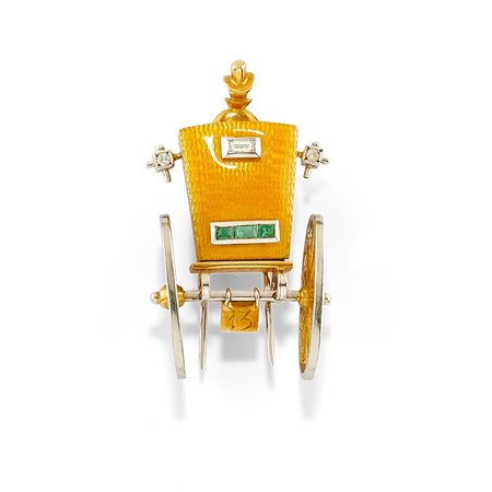 Spilla in oro bicolore 18K