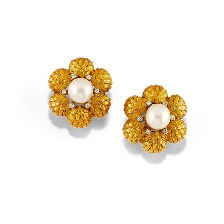 Orecchini in oro bicolore 18K