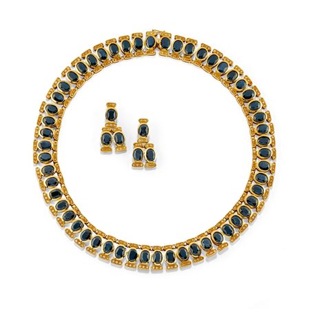 Demi parure in oro giallo 18K