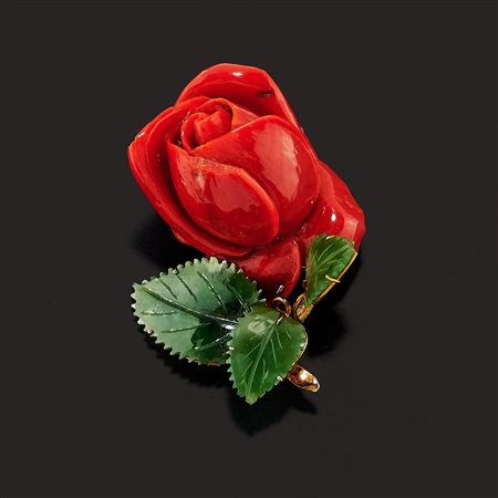 Spilla in oro giallo 18K