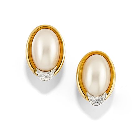 Orecchini in oro bicolore 18K