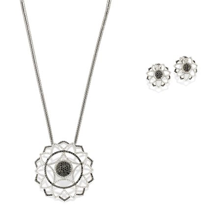 Demi parure in oro bianco 18K