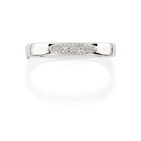 Bracciale in oro bianco 18K e diamanti taglio huit-huit