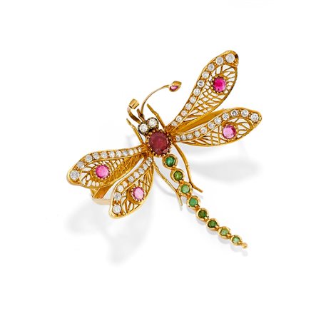 Spilla  in oro giallo 18K