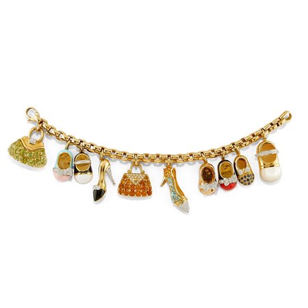 FOPE - Bracciale charms in oro giallo 18K