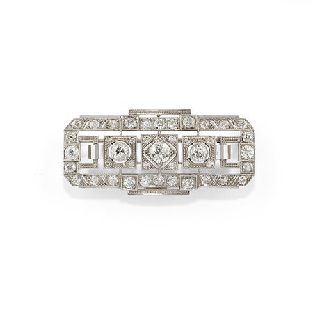 Spilla in oro bianco 18K