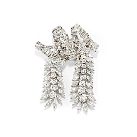 Spilla  in platino e diamanti