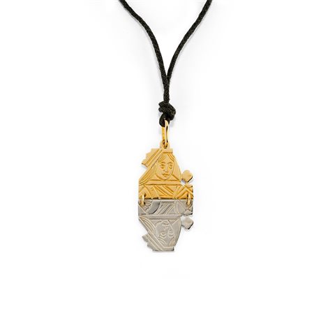 Pomellato - Pendente in argento e oro giallo 18K